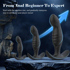 4PCS Anal Plug Adult Sex Toys, Silicone Butt Plug Set for Beginners, Advanced Users, Anal Dildo Training Kit Sex Toys for Man, W