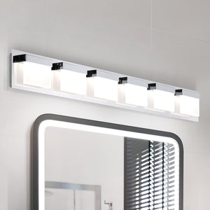 Asd Led 36 Inch Bathroom Vanity Light Fixture | 6-Lights 35W 2020Lm 3000-5000K 120V | 3Cct, Dimmable, Etl Listed | Over Mirror L