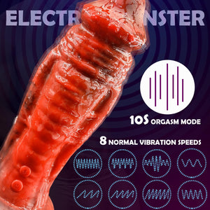 2.75 ' ' Diameter Vibrating Monster Dildo,8.7 ' ' Huge Thick Realistic Dildo Massager with 8 Vibration & 1 Orgasm Mode,G-Spot Vi