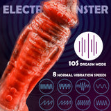 2.75 ' ' Diameter Vibrating Monster Dildo,8.7 ' ' Huge Thick Realistic Dildo Massager with 8 Vibration & 1 Orgasm Mode,G-Spot Vi
