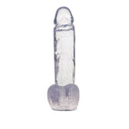 Calexotics Jelly Dong With Suction, Clear, 8''