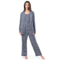 Fruit of the Loom Womens Breathable Tank Top, Pant, and Cardigan Sleep Set, Floral Print, Medium
