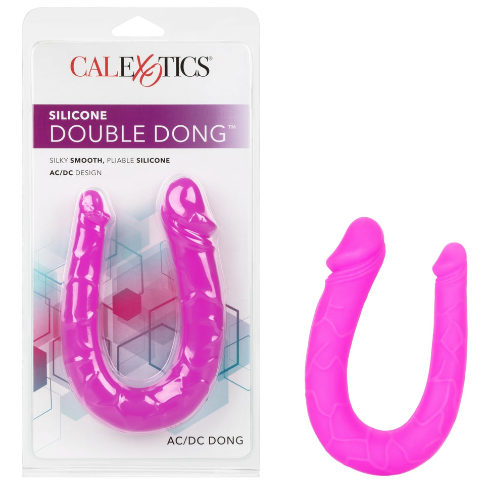 Silicone Double Dong Ac/Dc Dong - Pink