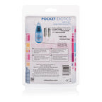 Calexotics Pocket Exotics Wired Double Slim Bullet Vibrator - Sex Toys For Couples - Adult Vibe Massager Eggs - Blue