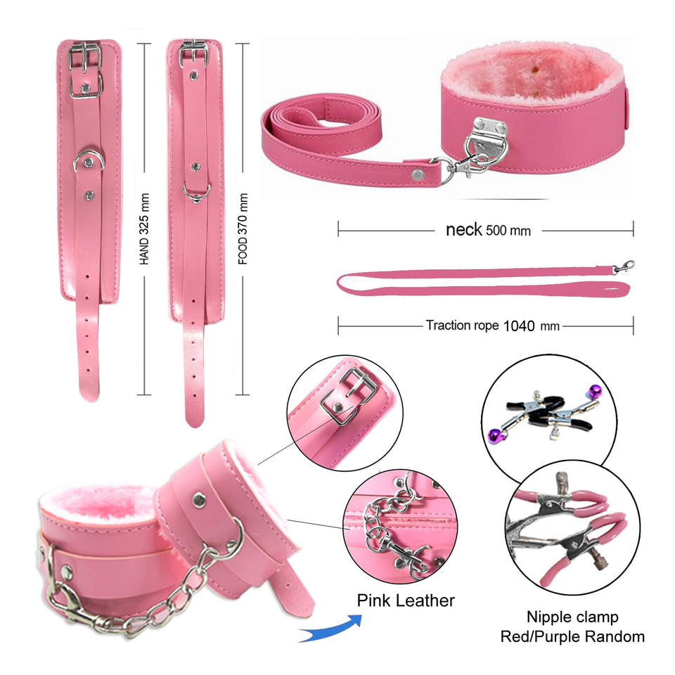 Sex Bondage Toys Kit for Couples 32PCS BDSM Toys Kit Sex Bondage Restraint Sets with Handcuffs and Anal Toys Kit,Fetish Couples