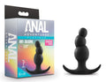 Blush Novelties Anal Adventures Platinum Stacked Silicone Butt Plug - 3.2 Inch Length and 1 Inch Width - Designed for Both Anal 