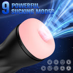 Automatic Male Masturbator, Sucking Male Masturbators Penis Pump with 9 Suction & 10 Vibrating & Heating Mens Male Sex Toys, Han