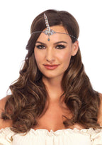 Silver unicorn horn head piece