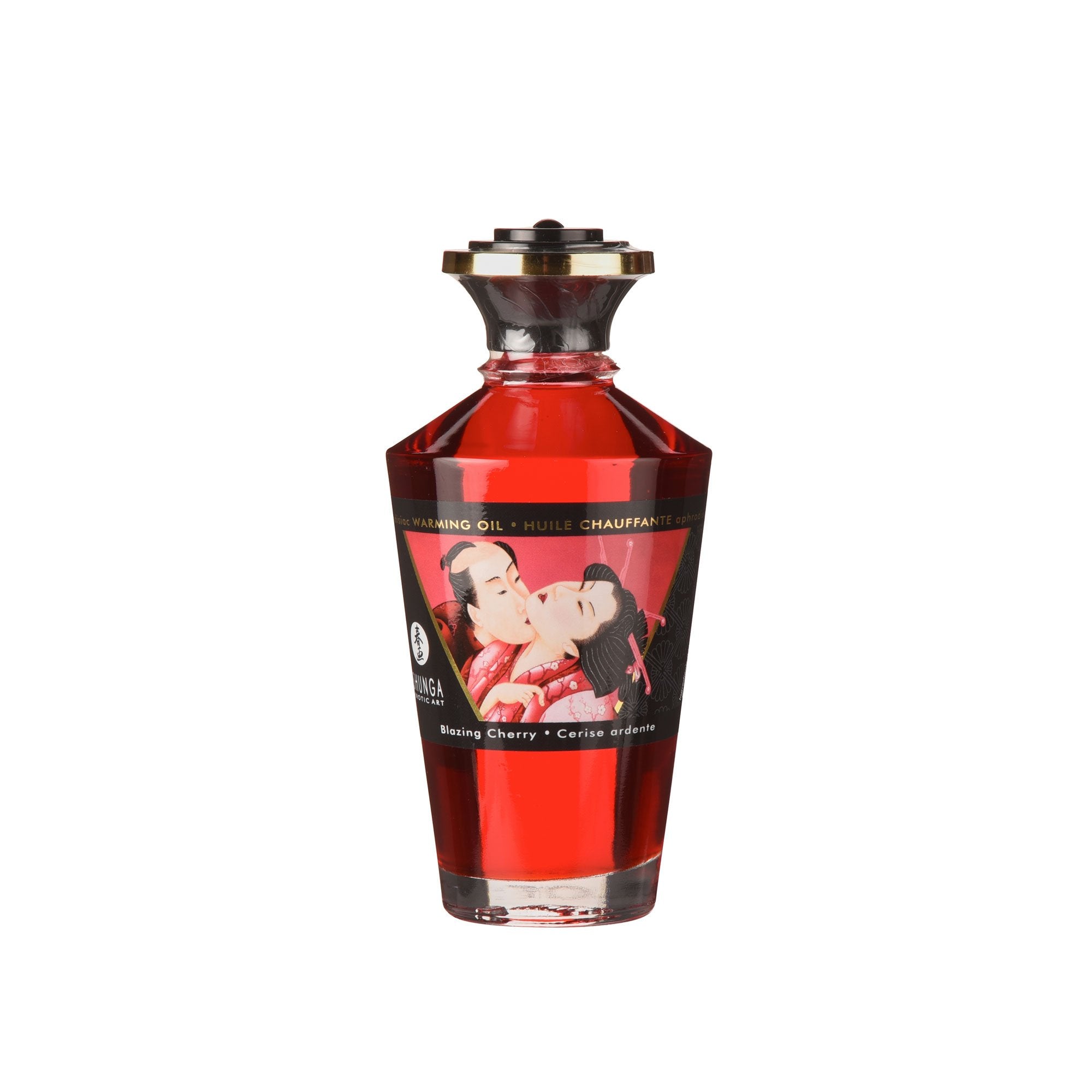 Warming Massage Oil Blazing Cherry 3.5 Oz