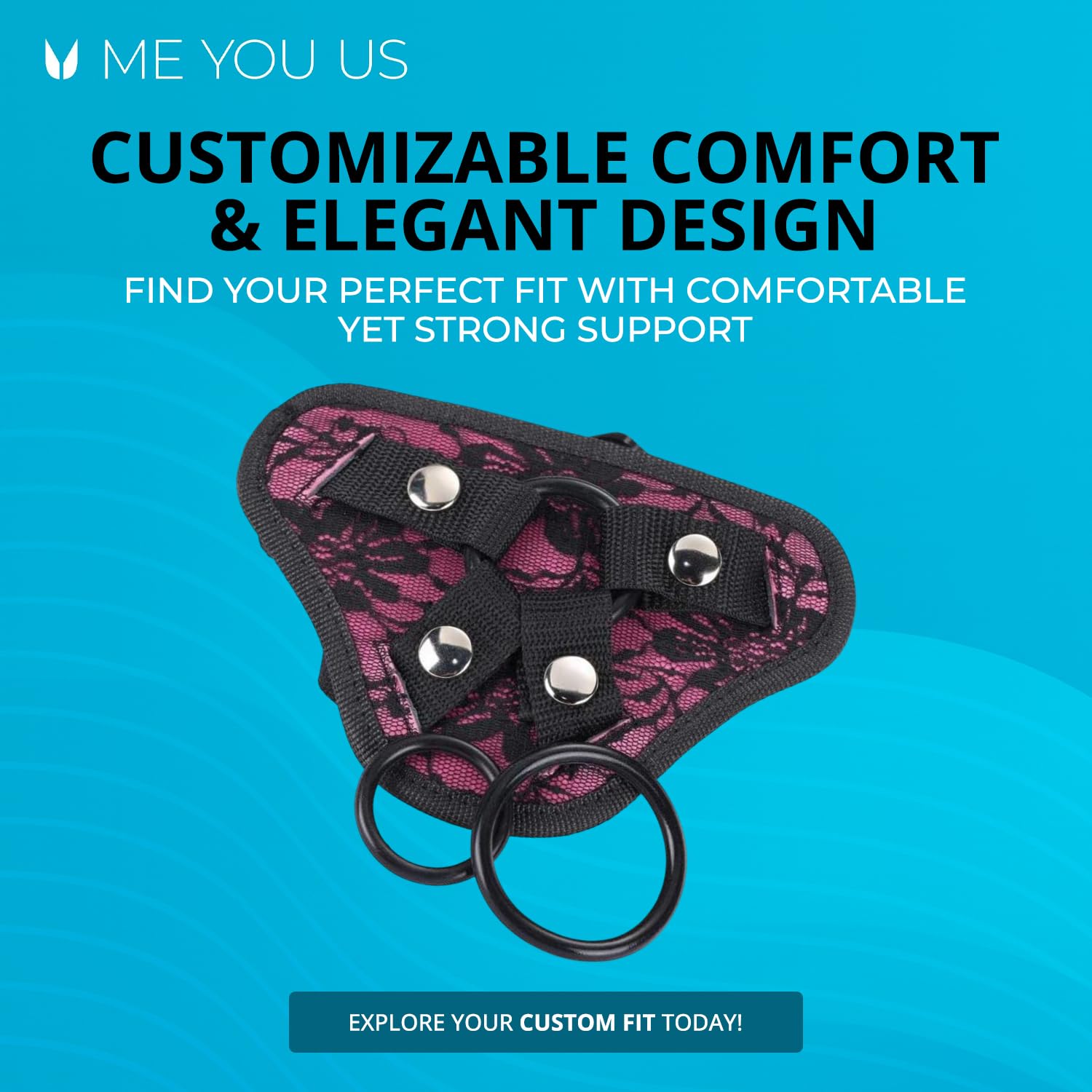 Me You Us Adjustable Harness Black