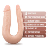 Blush Novelties Doctor Double - 12 Inch Double Dildo - Platinum Cured Purio Silicone - Ultrasilk Smooth - U Shaped For Easy Thru