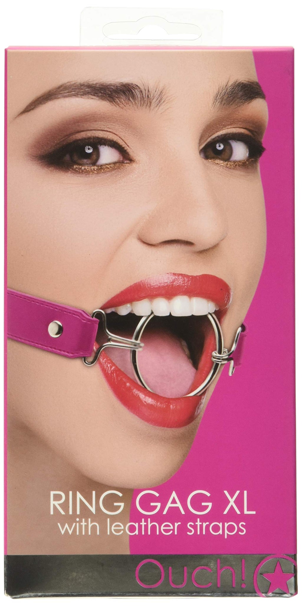 Ouch! Ring Mouth Gag, Pink, X-Large