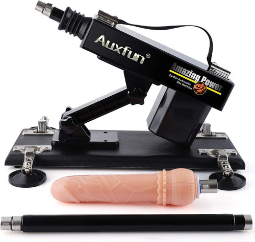 AuxFun Sex Machine Automatic Thrsting Machine for Beginner Women Men Fucking Machine Devices with Realistic Dildo, Adult Sex Toy