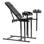 Master Series Adjustable Bondage Chair Sex Bench With Restraint Easy-Snap Straps. Bdsm Bench Kit For Men, Women And Adult Couple