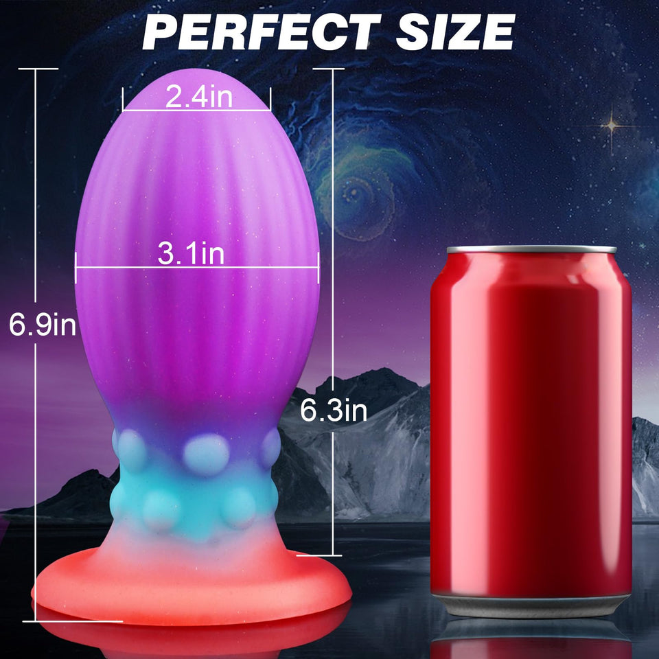 Large Anal Plug Huge Butt Plug for Women & Men, 6.9in Silicone Giant Butt Plug, Fantasy XL Anal Plugs Buttplug Glow in The Dark