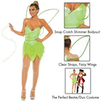 Leg Avenue 4Pc.Pretty Pixie, Includes Sna Green Color