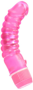 Golden Triangle Silky Stud Waterproof Vibrator  Pink