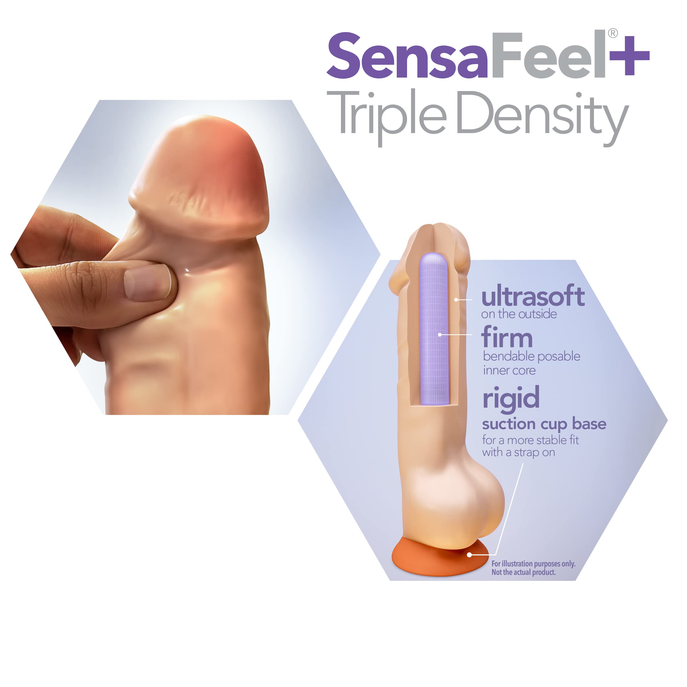 Dr. Skin Plus Pos Dildo W/Ball 8In Van