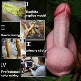 6.5 Inch Small Realistic Dildo for Beginners, Reproduction Real Dildos Lifelike Thick Silicone Penis Hands-Free Play, Flexible C