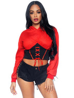 Devil Cropped Hoodie.
