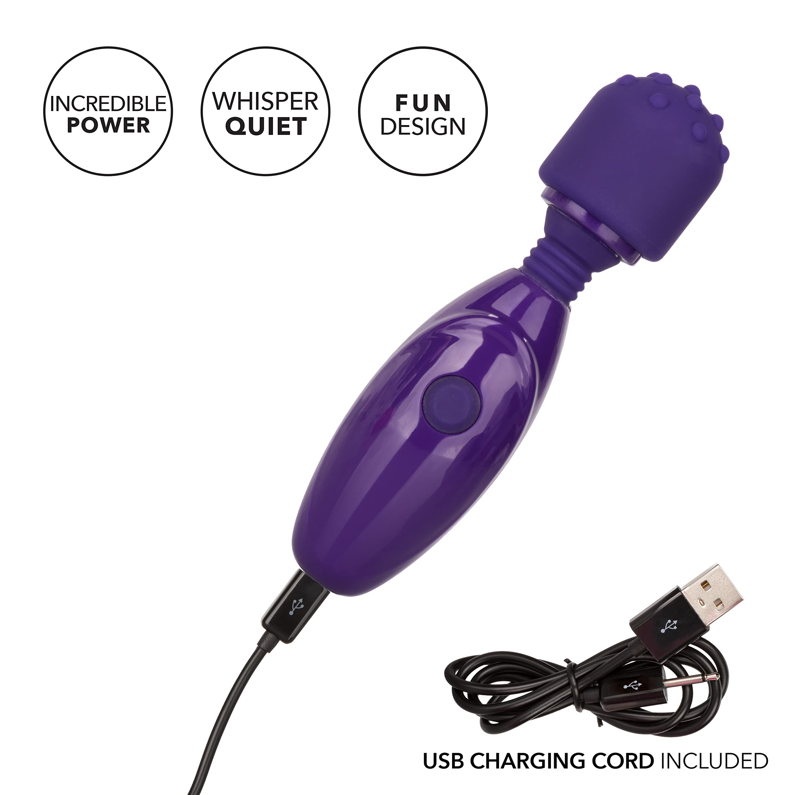 Calexotics Tiny Teasers Nubby - Waterproof Bullet Vibrator With Removable Tip - Adult Toys For Couples - Pocket Vibrator With Nu
