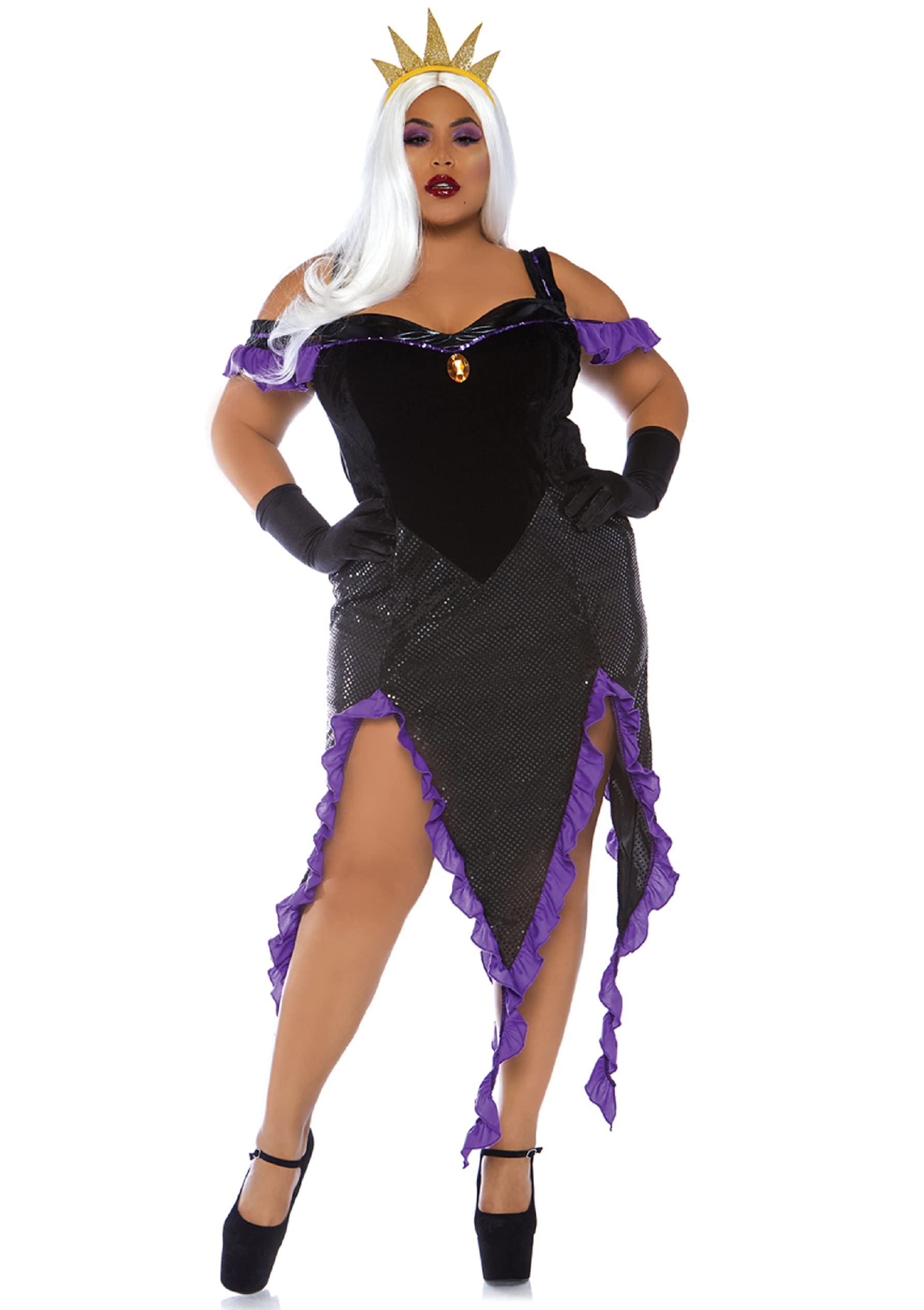 Leg Avenue 2 Pc Sultry Sea Witch, Include Blk/Purple Color