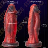 2.75 ' ' Diameter Vibrating Monster Dildo,8.7 ' ' Huge Thick Realistic Dildo Massager with 8 Vibration & 1 Orgasm Mode,G-Spot Vi