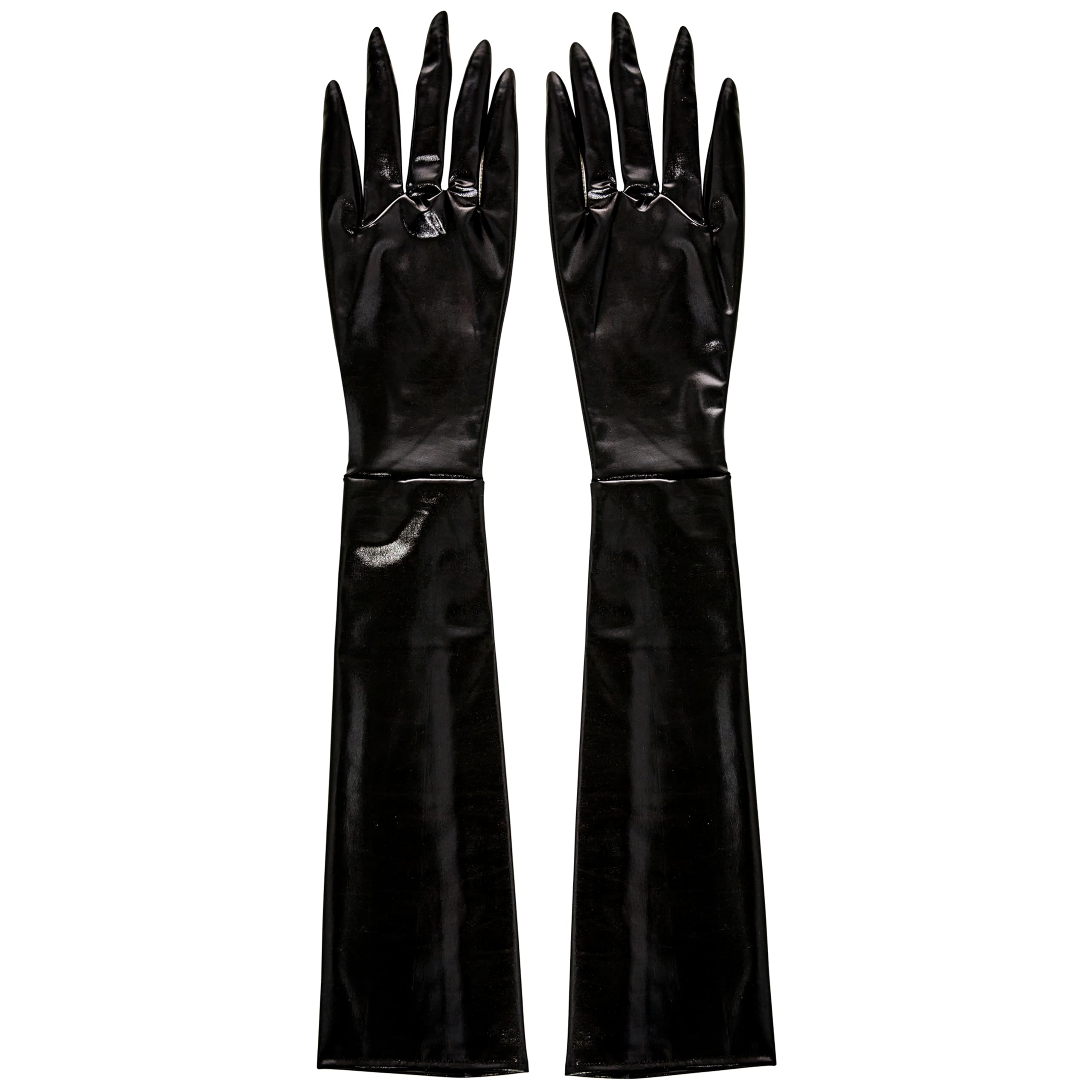 Rubies Adult Long Fingered Costume Gloves, Black, One Size for Themed Parties and Halloween