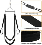 3rd Generation Sex Swing - 360 Spinning Trapeze with Fluffy Liner & Steel Triangle Support - 600 lbs Capacity for Couples