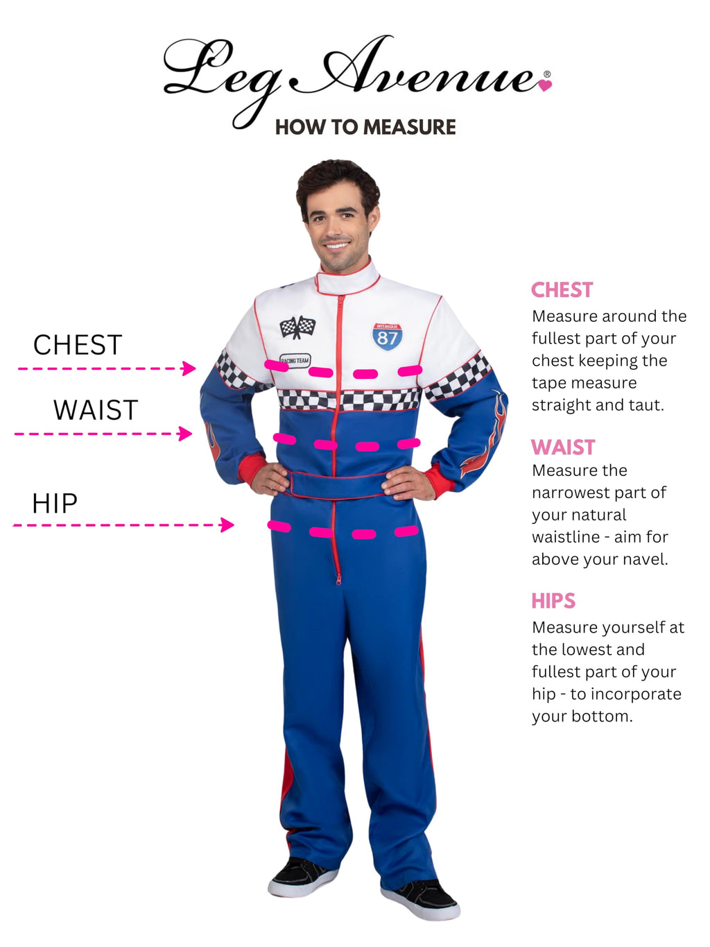 Speedway Racer, features jumpsuit with pockets, two-way zipper, and patch accents.