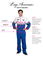 Speedway Racer, features jumpsuit with pockets, two-way zipper, and patch accents.