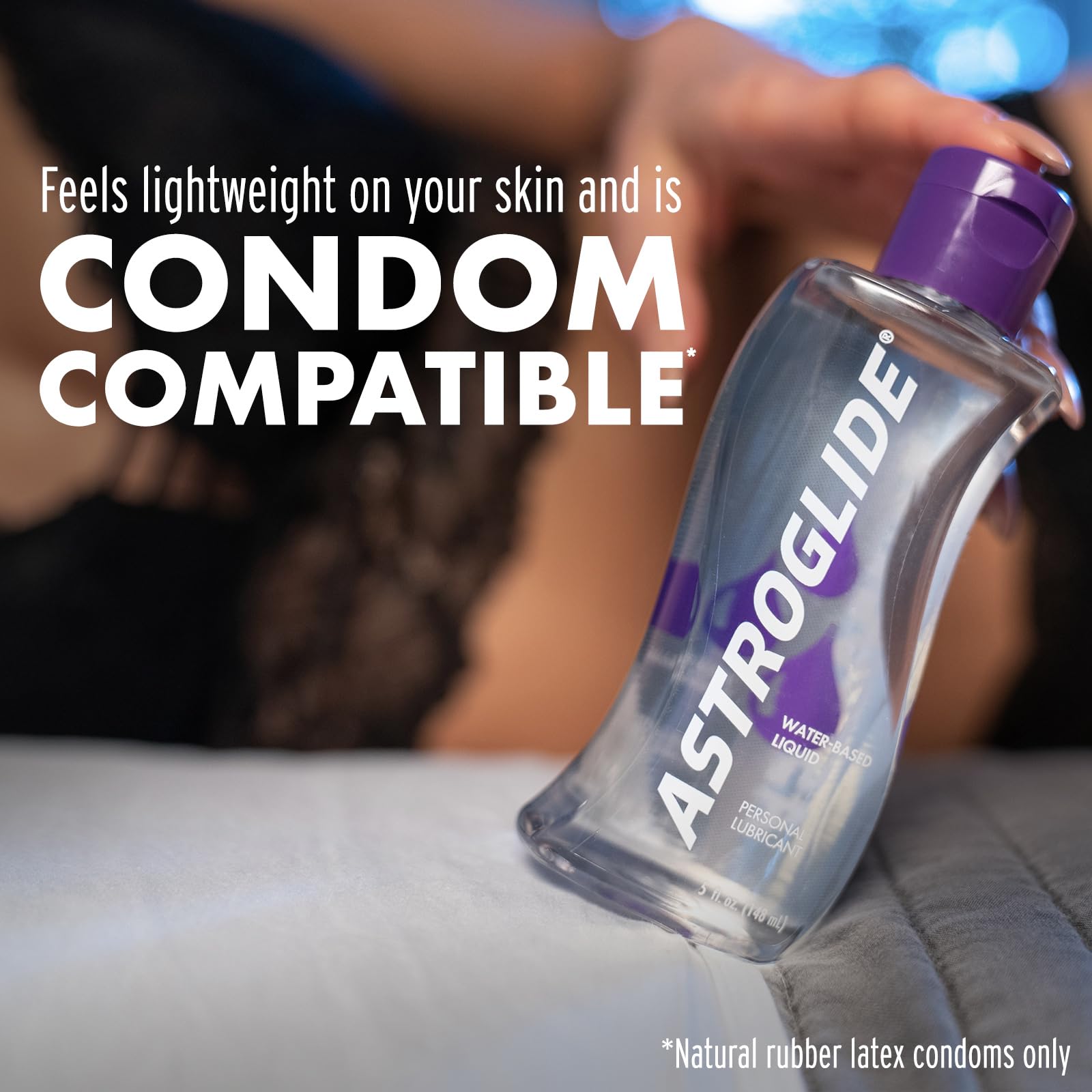 Astroglide Water Based Lube (5oz), Liquid Personal Lubricant, Sex Lube for Long-Lasting Pleasure for Men, Women and Couples, Saf