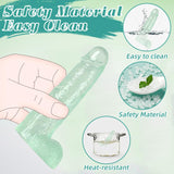MKPJOY 5.6 and 4.7 Inch 2 Sizes Realistic Suction Mini Dildo, Beginner Anal Plug,Soft Dildo with Curved Shaft and Balls,Adult Se