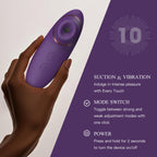 Adult Sex Toys Dildo Sucking Vibrator - 2 in 1 Clitoris Stimulator with 9 Sucking & Vibrating Modes for Women Clitoral Nipple, W