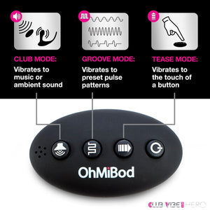 Ohmibod Club Vibe 3.Oh Hero Wearable Anal Vibrator - Wireless Remote Control Vibrating Butt Plug - Personal Massager For Women -