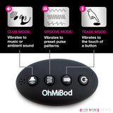 Ohmibod Club Vibe 3.Oh Hero Wearable Anal Vibrator - Wireless Remote Control Vibrating Butt Plug - Personal Massager For Women -