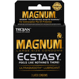 Magnum Ecstasy Large Size Condom, 3 Count (Pack Of 6)
