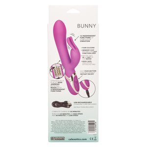 Calexotics Enchanted Bunny Massager - Waterproof Vibrator Toys For Couples - Adult Sex Clitoral G Spot Rabbit Massager - Purple
