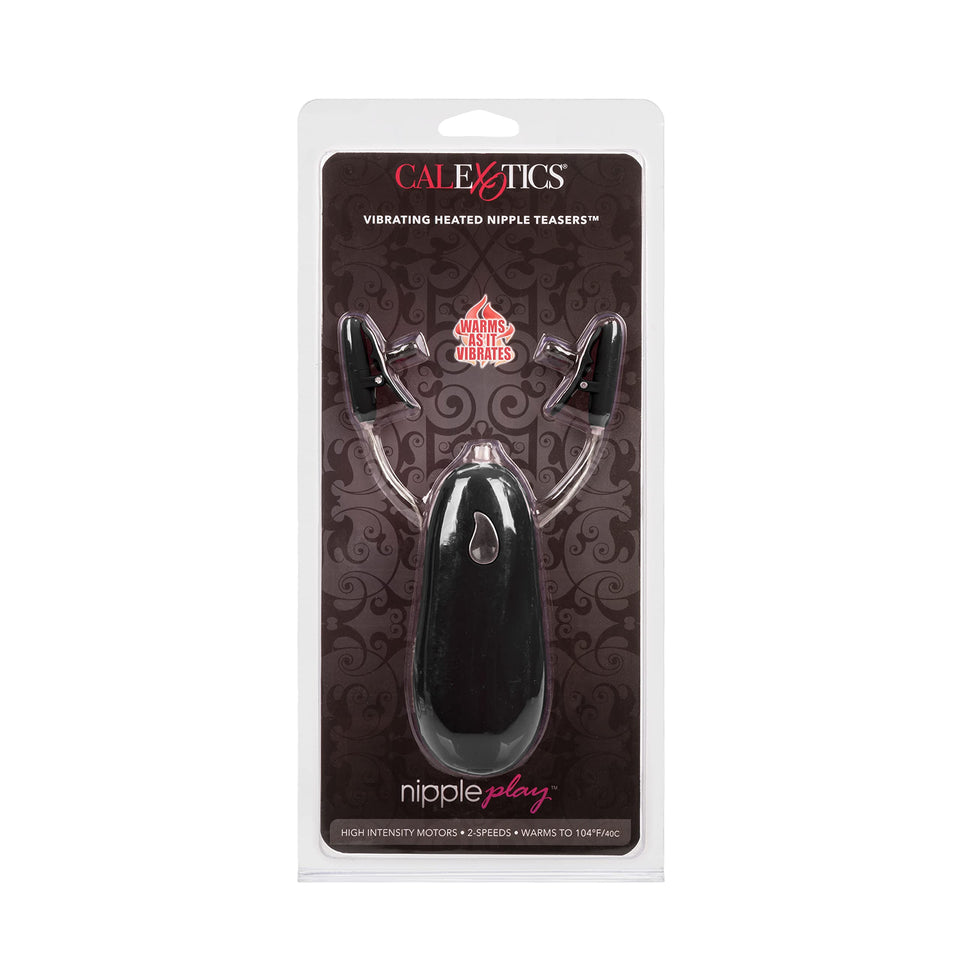 California Exotic Novelties Nipple Play Vibrating Heated Nipple Teasers, Black