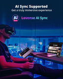 Lovense Solace Pro Automatic Male Masturbator,App Remote Control Thrusting Blowjob Machine with Immersive AI/VR Experience Adjus