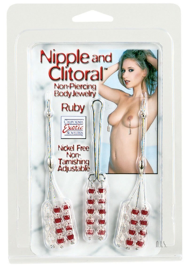 Nipple and Clitorial Body Jewelry - Ruby