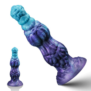 10 ' ' Huge Fantasy Monster Dildo, Thich Knot Dragon Dildo with Suction Cup, Large Anal Dildos with Knotted Horse Shape, Silicon