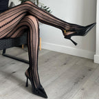 Vintage Pinstripe Net Tights