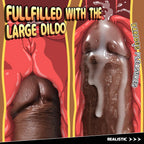 Lubisey 11.8 Inch Realistic Dildo Sex Toys, 2.5 ' ' Diameter Huge Thick Dildos with Strong Suction Cups, Big Black Dildo for Cli