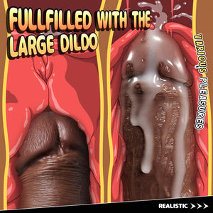Lubisey 11.8 Inch Realistic Dildo Sex Toys, 2.5 ' ' Diameter Huge Thick Dildos with Strong Suction Cups, Big Black Dildo for Cli