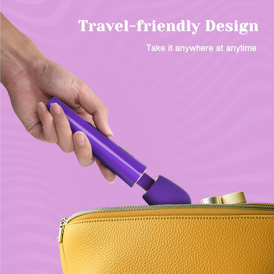 Tracy's Dog Mini Vibrator Wand [Sex Toys] Clit Stimulator | Travel-Friendly | 9 Vibrations & 5 Speeds of Pleasure | Powerful & C