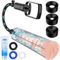 Penis Pump Sex Toys for Men,9 Pcs Vacuum Pene Enlargement Male Sex Toys Kit,for Men Stronger Lasting Bigger Erections with Mastu