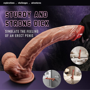 12 INCH Realistic Lifelike Silicone Dildo, Huge Size Monster Dildo with Powerful Suction Cup for Men Women Gay Hands-Free Anal P