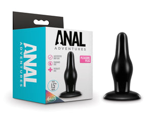 Blush Anal Adventures Pleasure Butt Plug - 4.25 Inch Length And 1.5 Inch Width - Tapered Tip For Easy Insertion - Base Anchors P