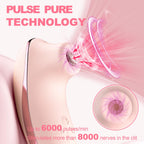 Sucking Vibrator Adult Sex Toys - Heating Pulse Pure Sucker APP Remote Clitoral Vibrator with 5 * 5 Suction, Clitoris Nipple Sti